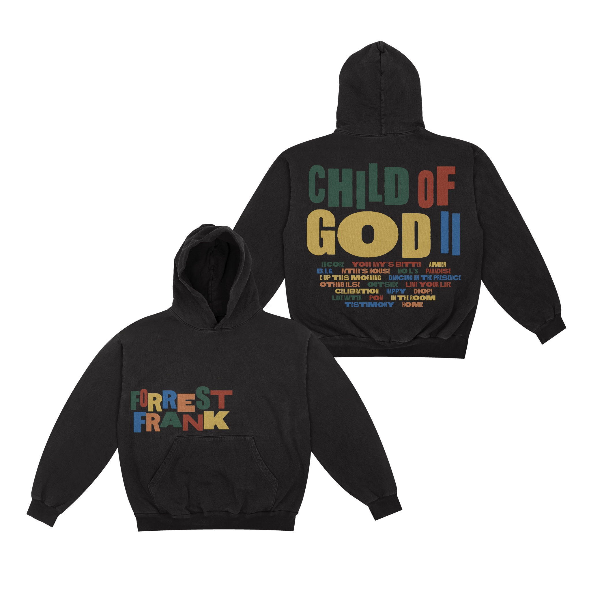 Child Of God II Tracklist Black Hoodie