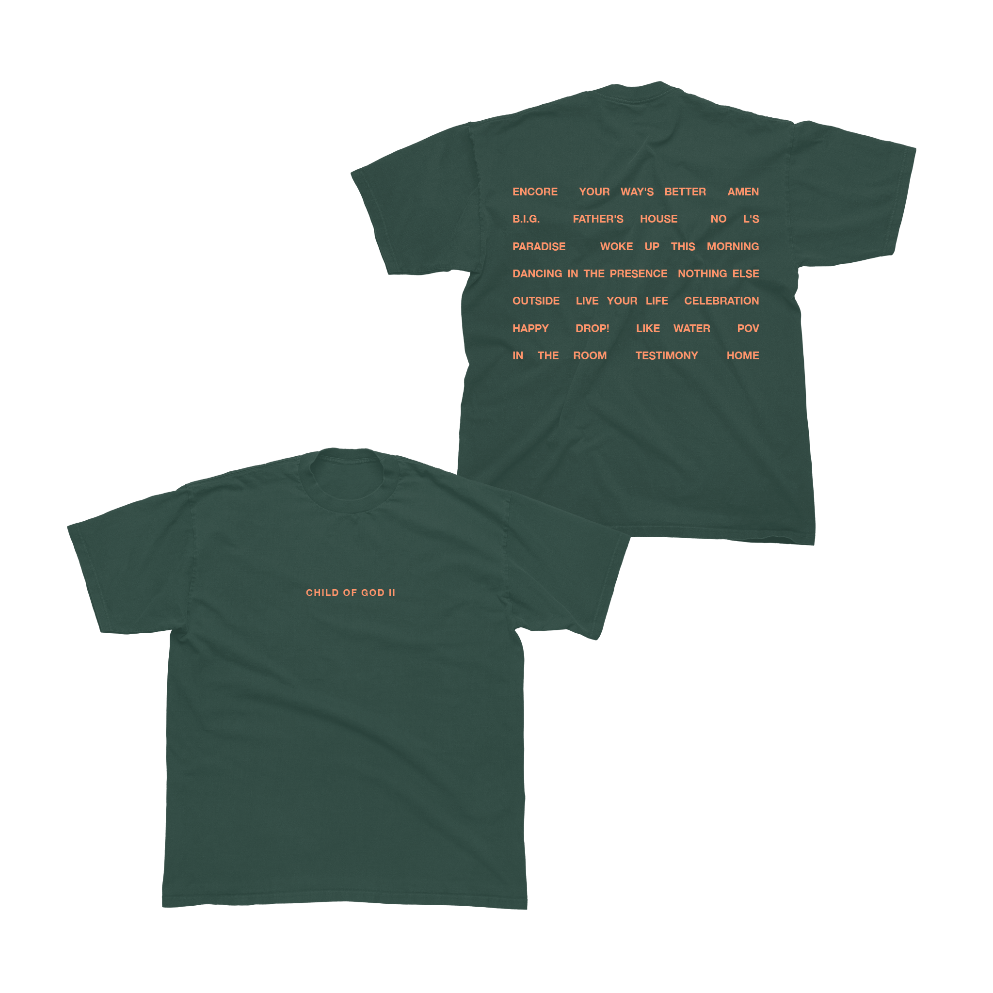 Child Of God II Green Tracklist T-Shirt